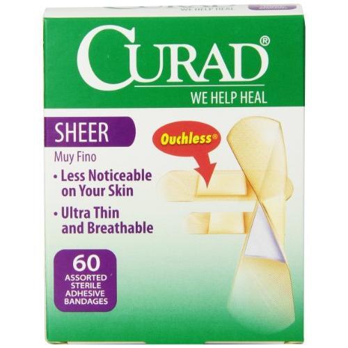 Curad Sheer Cerotti Assortiti 60 Pezzi Trasparenti