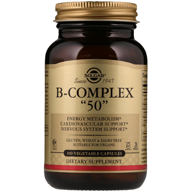 Solgar B-Complex 50 Complesso B 100 Capsule Vegetali