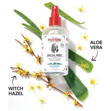 Thayers Unscented spray viso amamelide 236 ml senza alcol