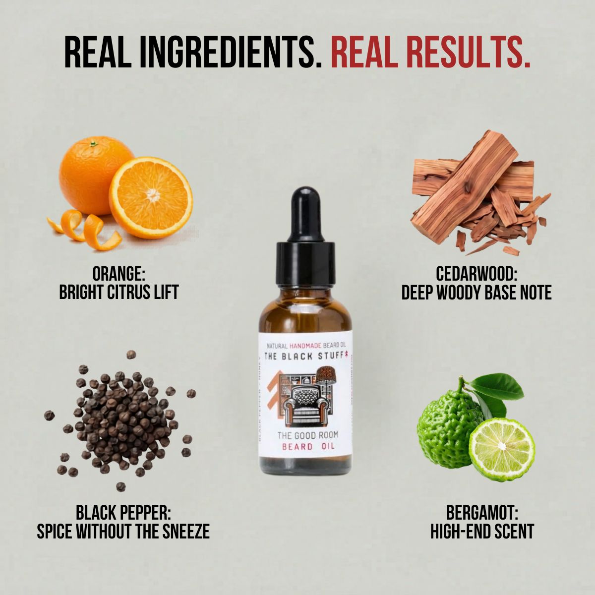 The Black Stuff Beard Care The Good Room olio barba idratante
