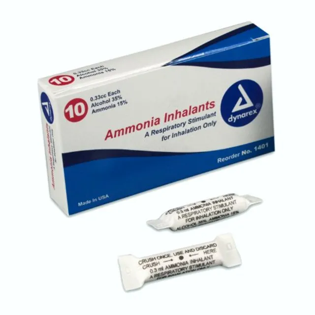 Ammoniaca 15% fiale inalanti monouso 10 pezzi
