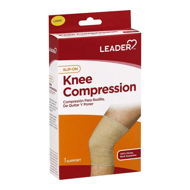 Leader Knee Compression ginocchiera elastica L compressione