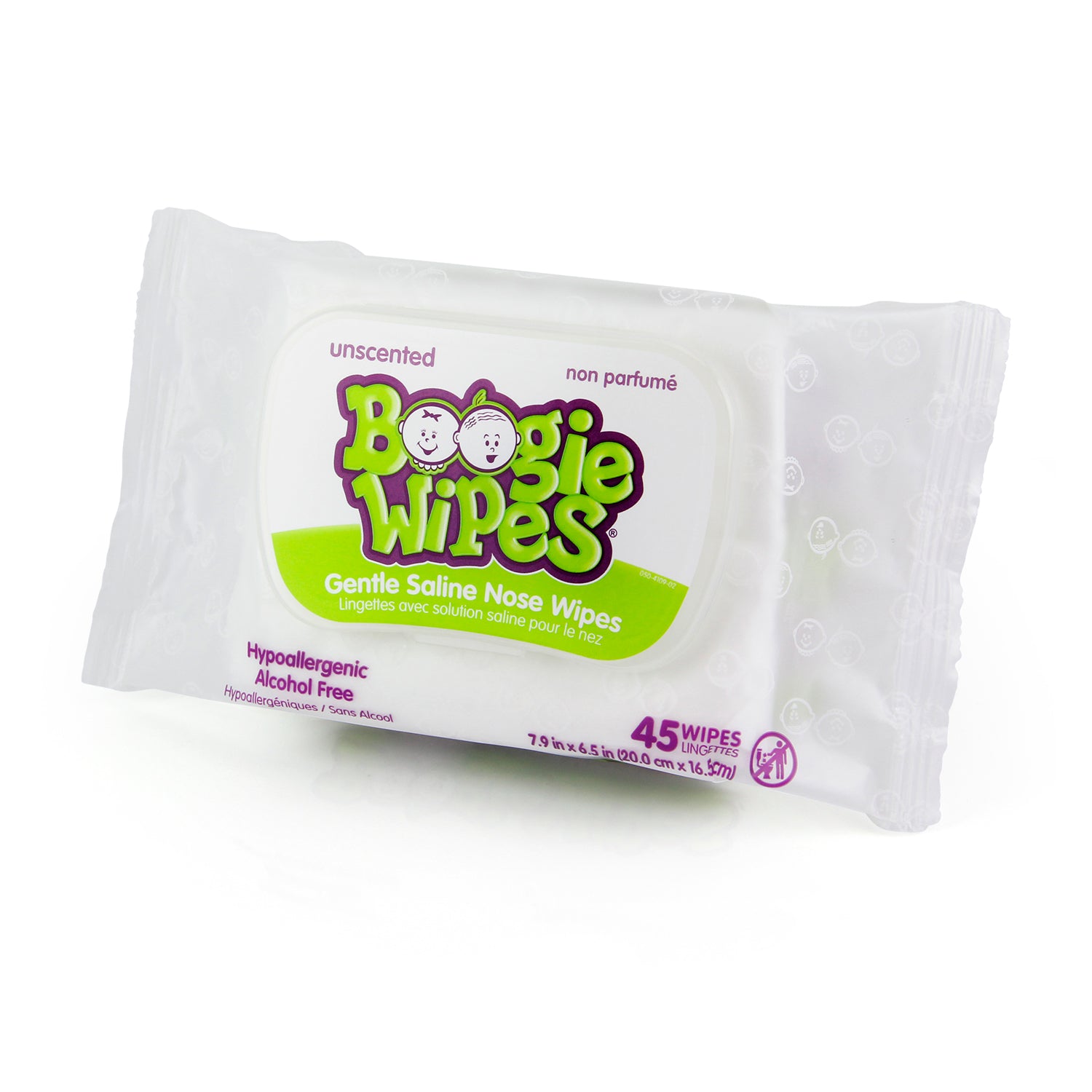 Boogie Wipes Salviette Naso Soluzione Salina 45 Pezzi