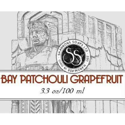 Shannons Soaps Bay Patchouli Grapefruit Splash 100ml Barba
