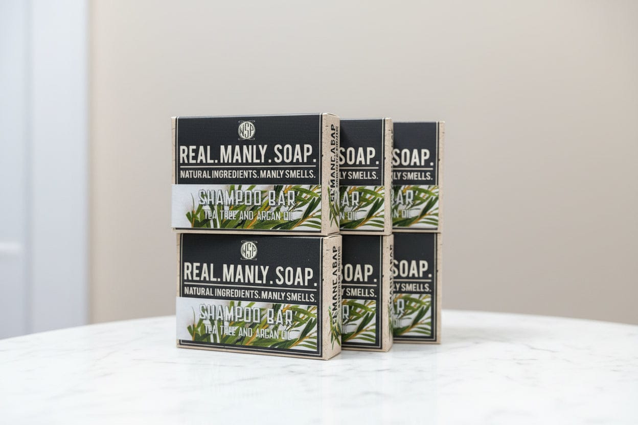 Wet Shaving Products Tea Tree shampoo solido cute grassa barba capelli