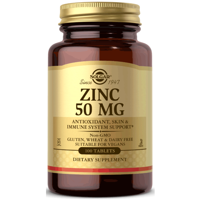 Solgar Personal Care Zinc 50 integratore 100 compresse immunità
