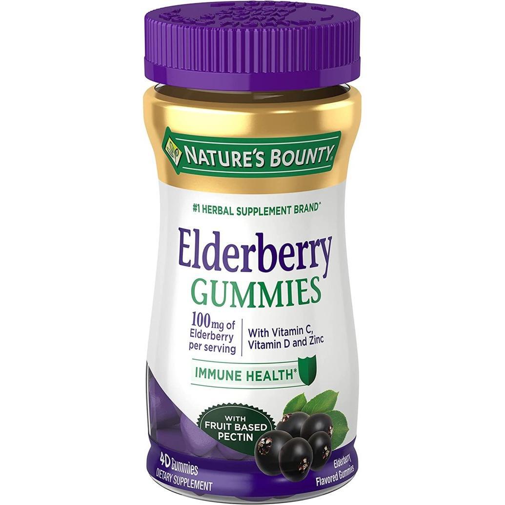 Nature's Bounty Elderberry Gommose Sambuco 40 Pezzi