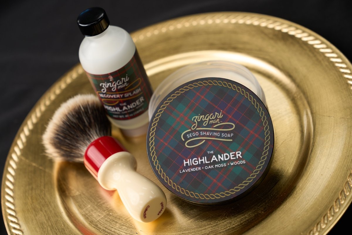 Zingari Man Highlander sapone da barba fougere lavanda