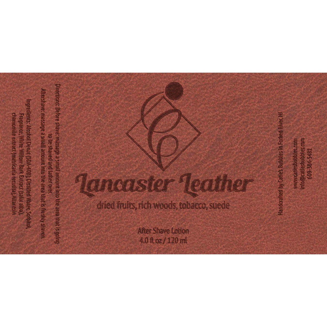 Catie's Bubbles Lancaster Leather sapone da barba 4oz cuoio