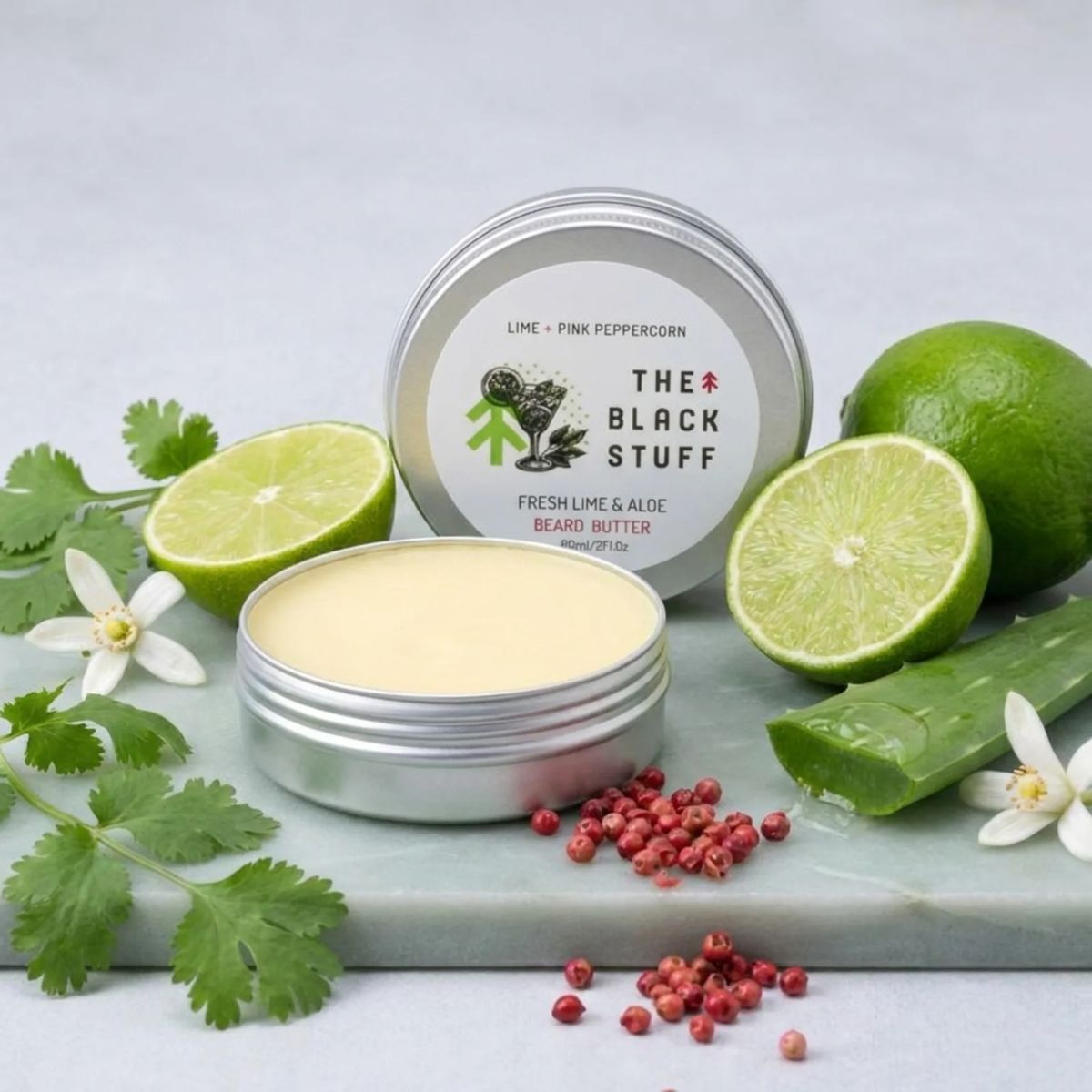 The Black Stuff Fresh Lime Burro Barba Nutriente Uomo