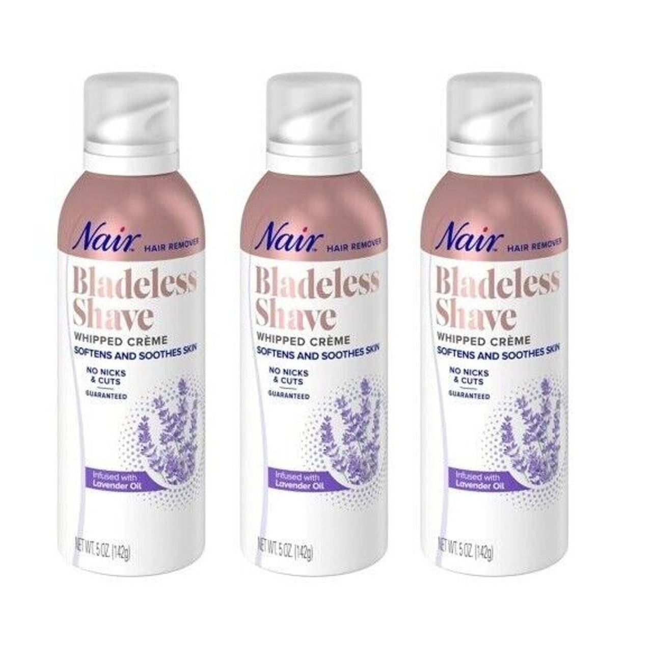 Nair Bladeless Shave crema depilatoria lavanda 5 oz