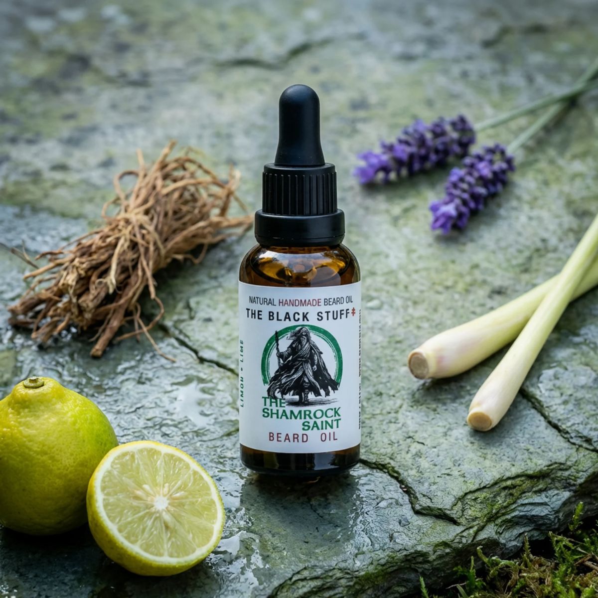 The Black Stuff Shamrock Saint Olio Barba edizione limitata