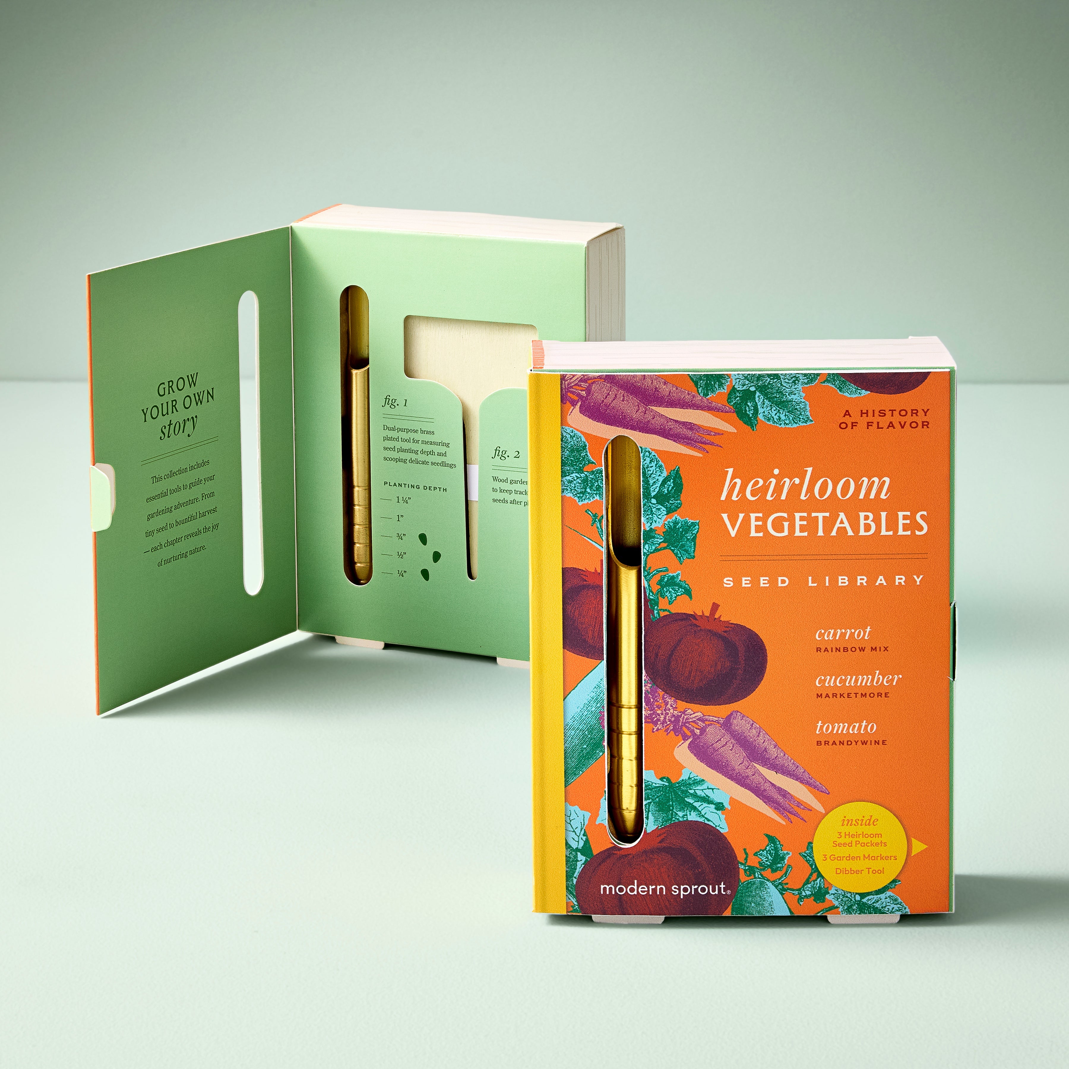 Modern Sprout Seed Library kit semi erbe aromatiche 3 bustine