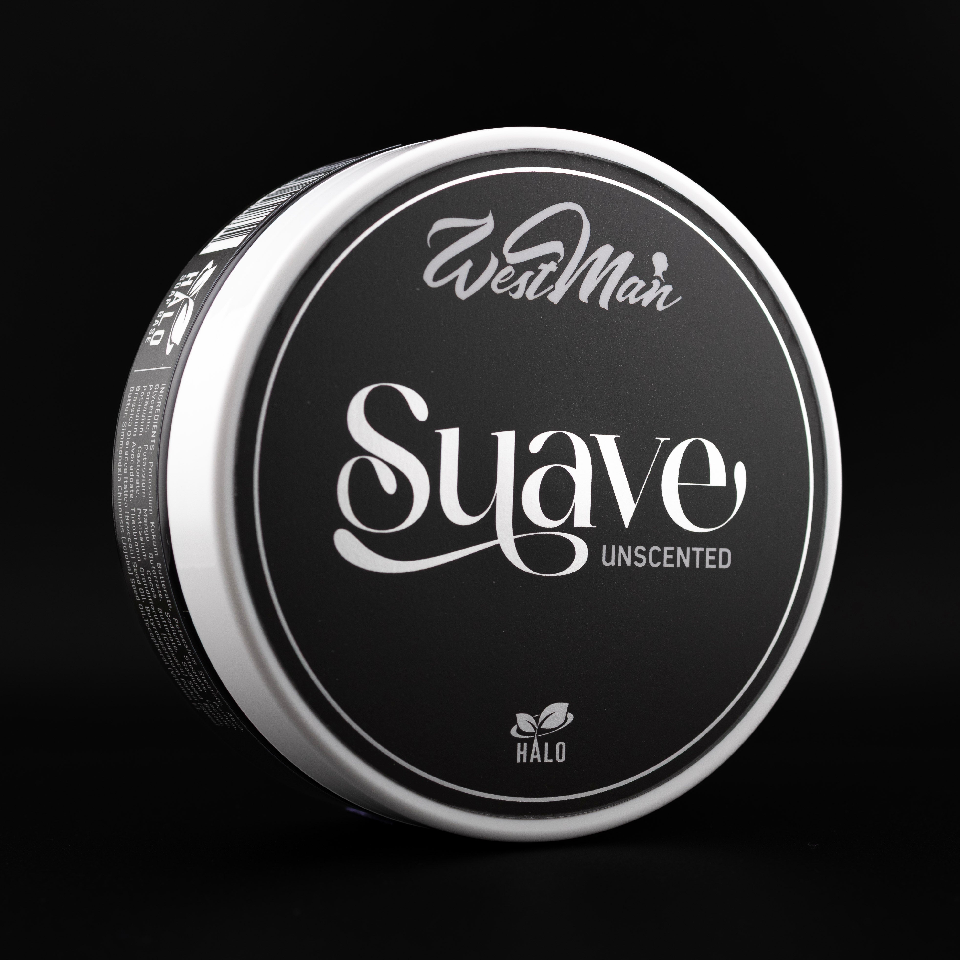 Westman Shaving Halo Suave sapone da barba senza profumo 120g