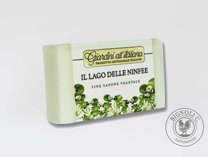 Saponificio Bignoli Giardini Lago delle Ninfee saponetta rosa mosqueta