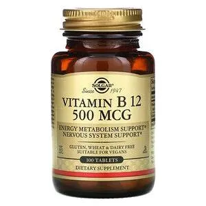 Solgar Vitamina B12 500 mcg 100 capsule vegetali