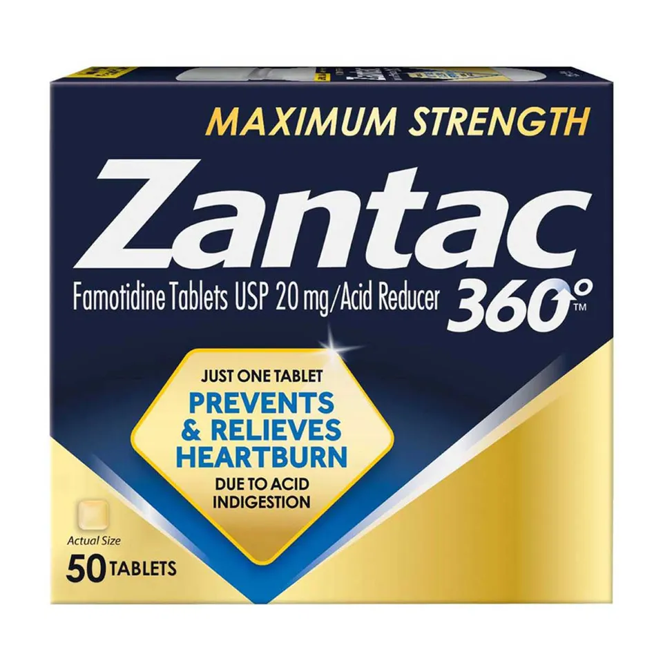 Zantac Maximum Strength 20 mg compresse antiacido 50 pezzi bruciore