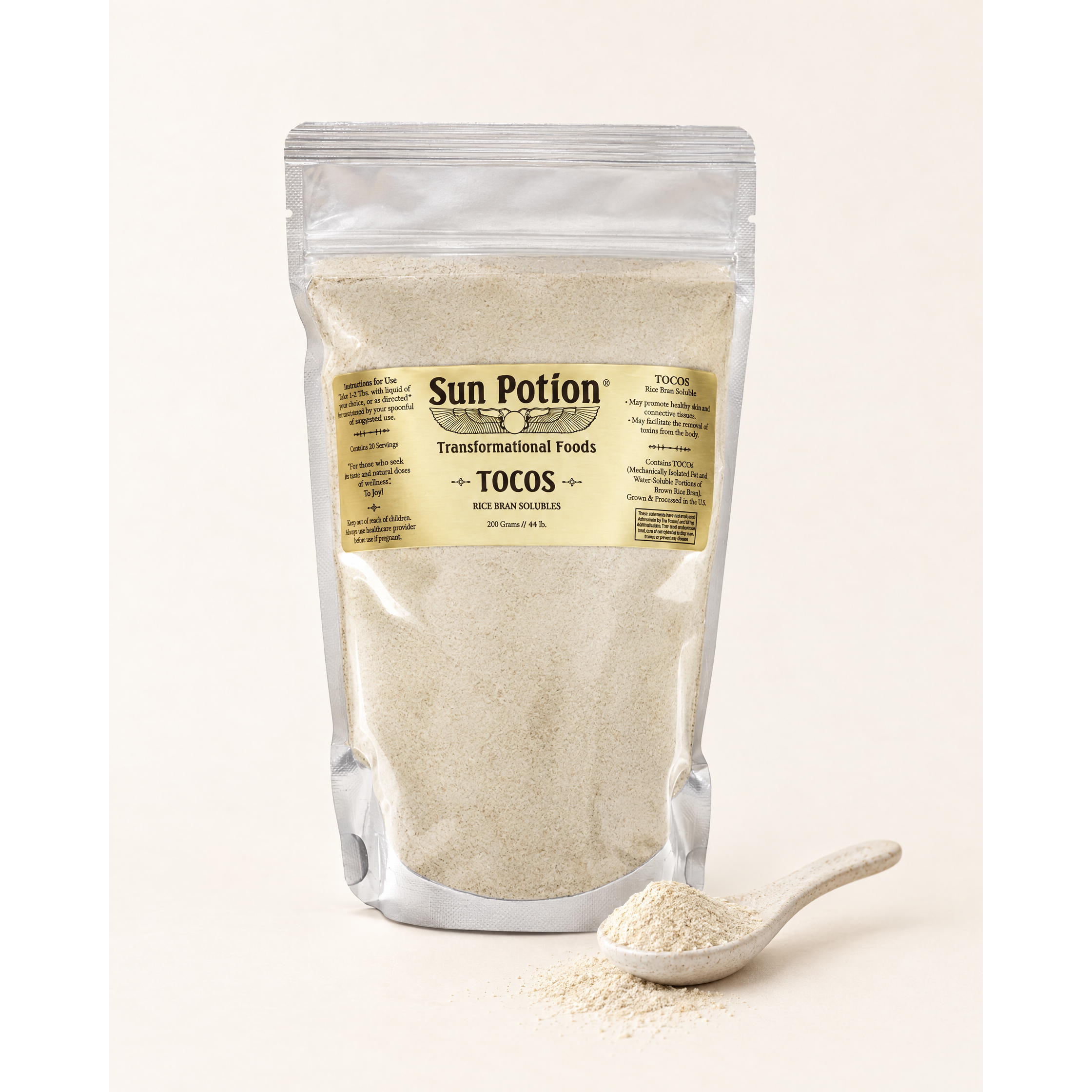 Sun Potion Tocos crusca di riso 200 g vitamina E