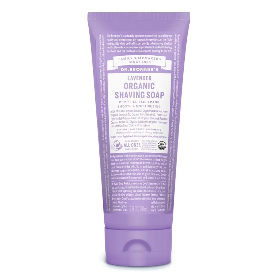 Dr. Bronner's Gel da Barba Lavanda 7 Oz Biologico