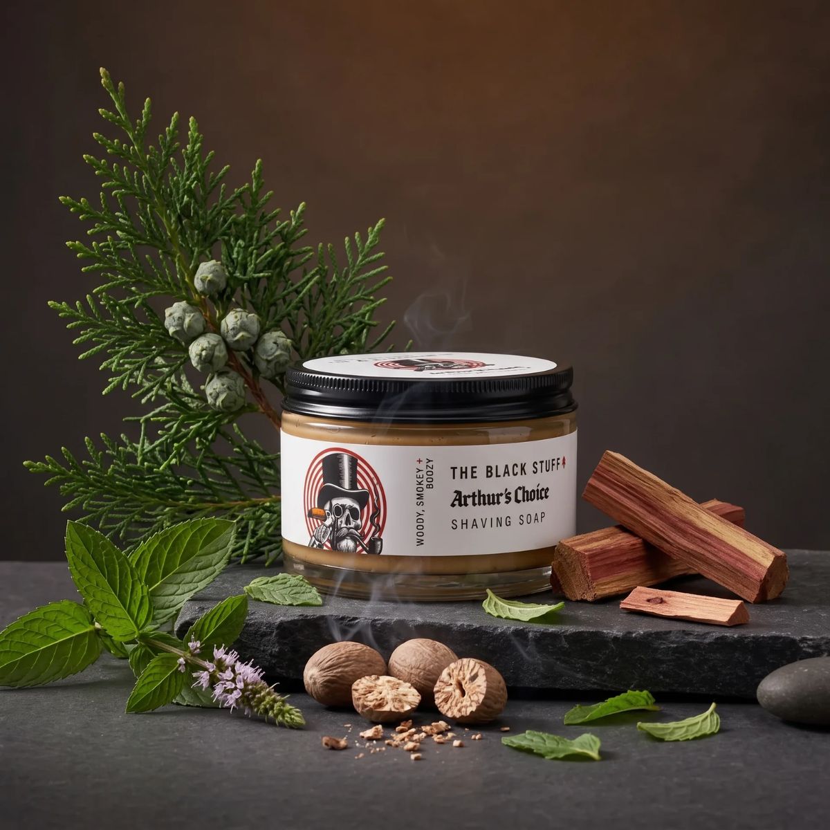 The Black Stuff Arthur's Choice sapone barba 155g vetro
