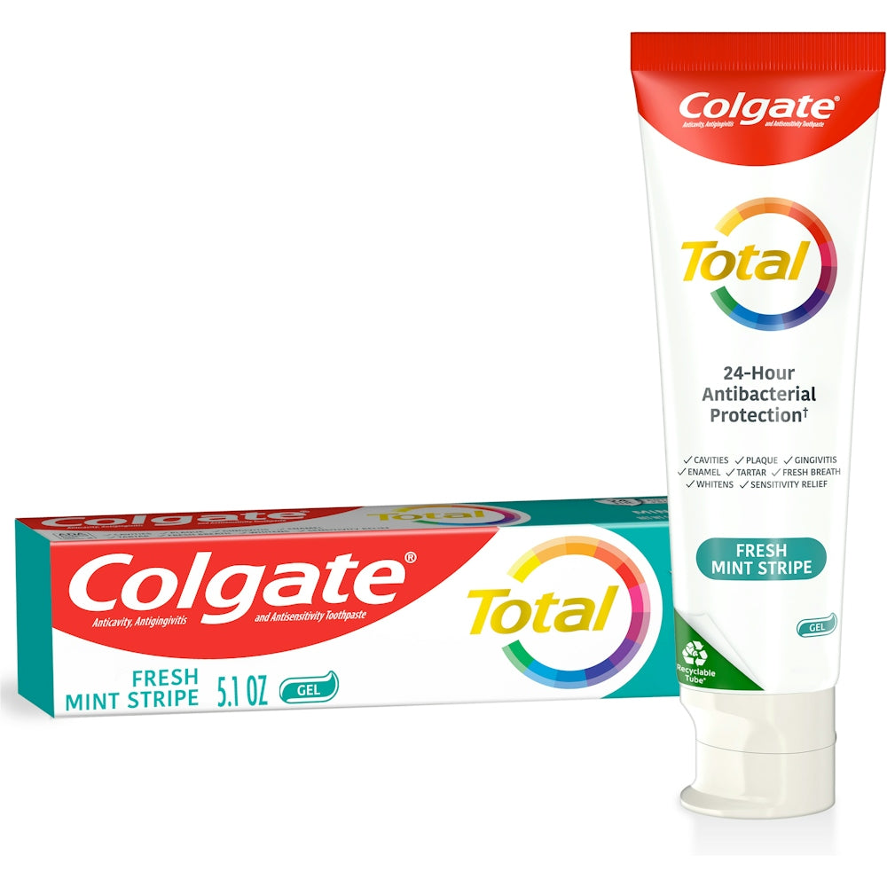 Colgate Total Fresh Mint Stripe gel dentifricio menta 5.1 oz