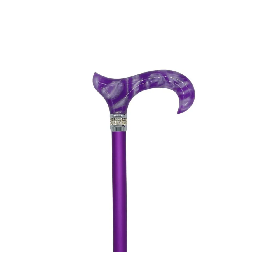 Classy Walking Canes bastone viola regolabile strass alluminio 180 lb