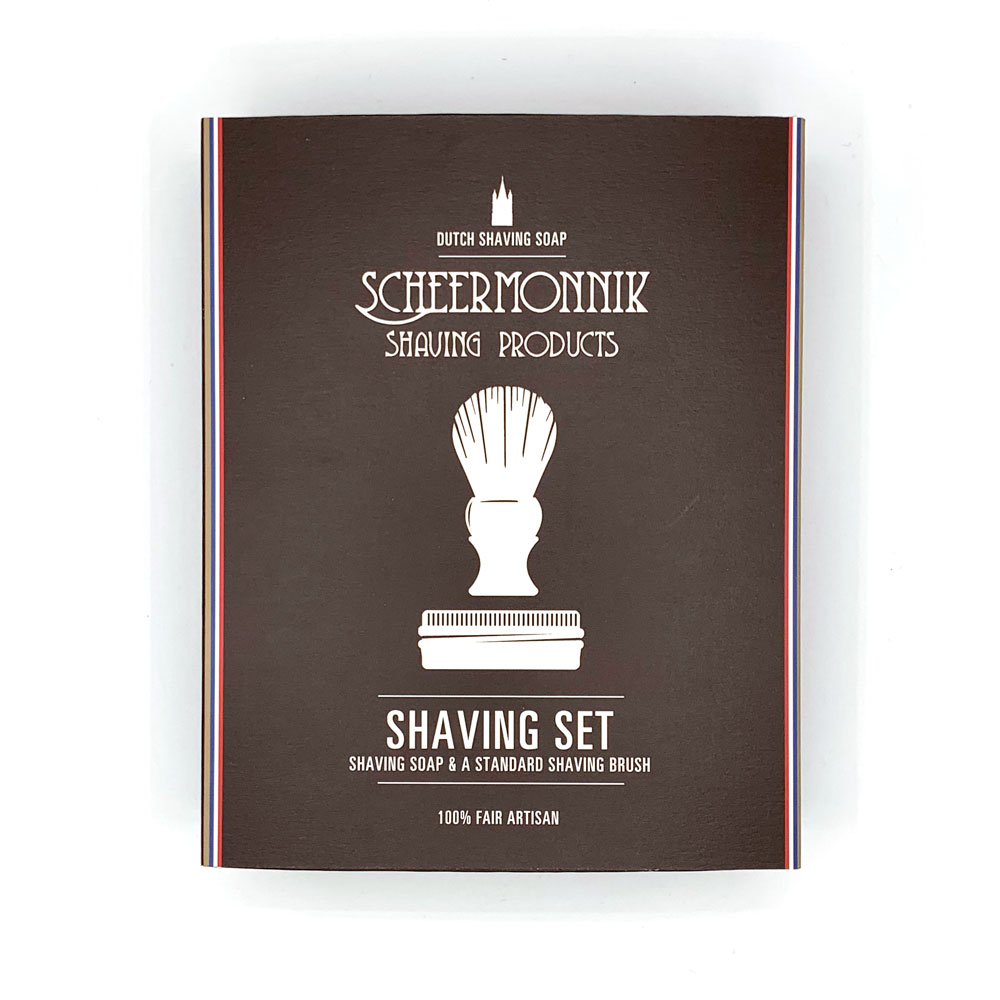 Scheermonnik Scheerset Basic set barba pennello + sapone