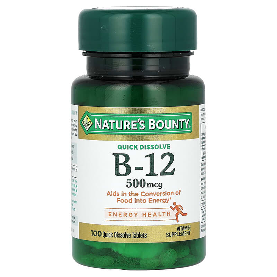 Nature's Bounty Vitamina B-12 ciliegia 500 mcg 100 cp