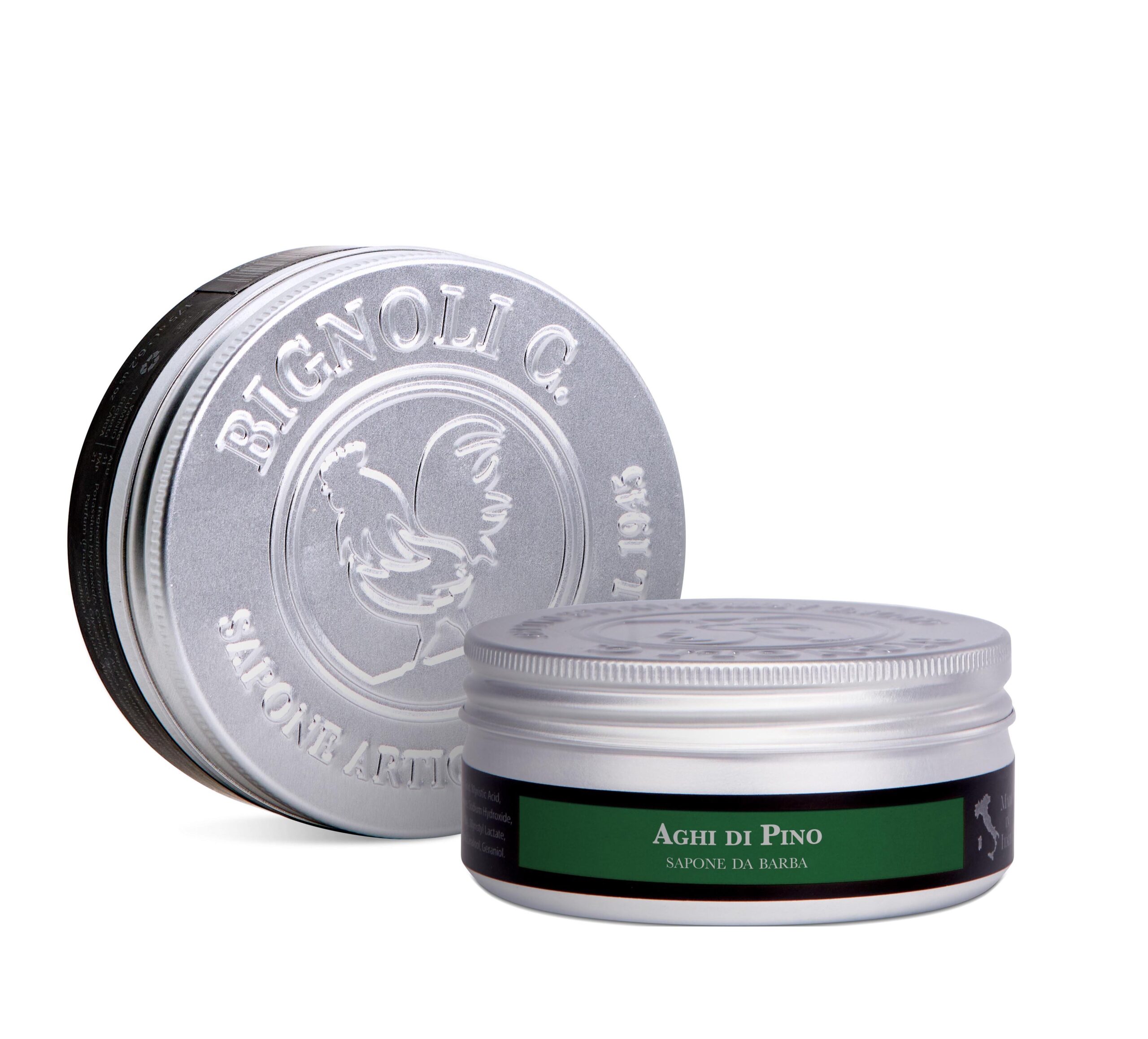Saponificio Bignoli Sapone Barba Aghi di Pino 175 g Schiuma Densa
