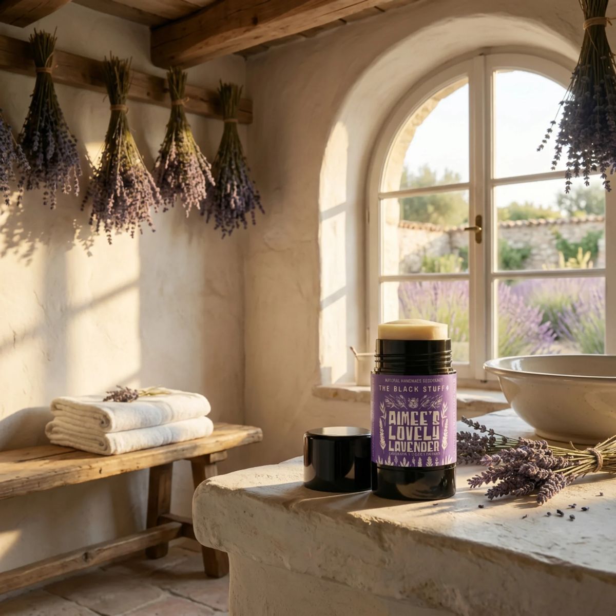 The Black Stuff Natural Deodorant deodorante Aimees Lavender arancia