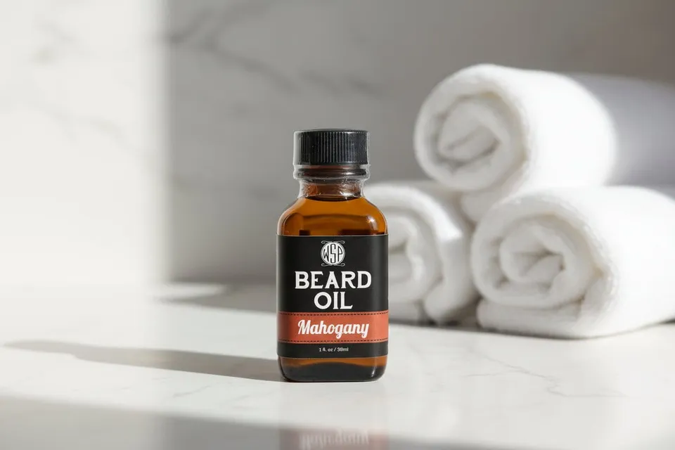 Wet Shaving Products Mahogany Olio Barba 1 oz Legno Spezie