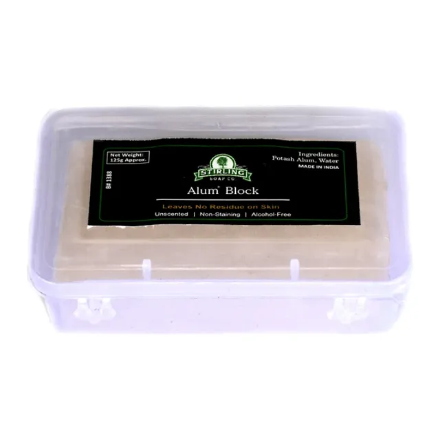 Stirling blocco di allume dopobarba 125 g naturale