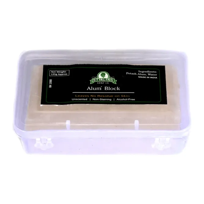 Stirling blocco di allume dopobarba 125 g naturale