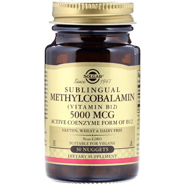 Solgar Metilcobalamina Vitamina B12 5000 mcg 30 Nuggets