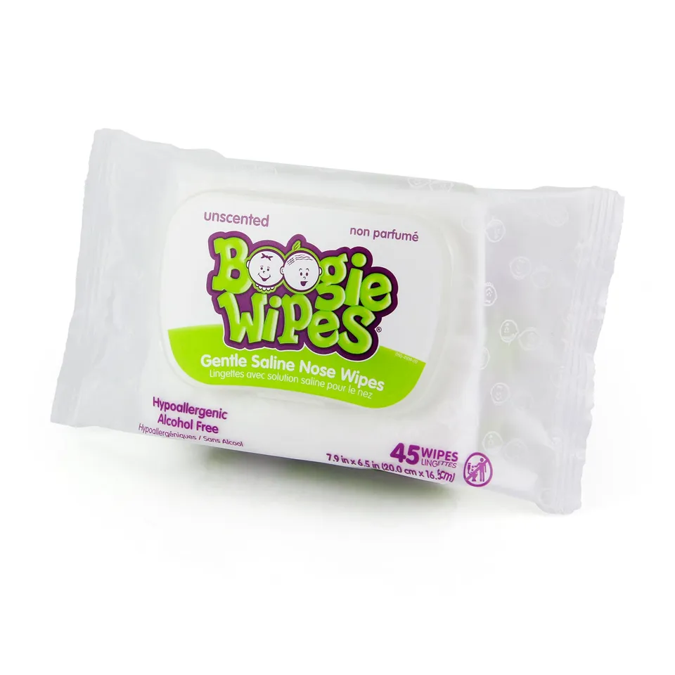 Boogie Wipes Salviette Naso Soluzione Salina 45 Pezzi