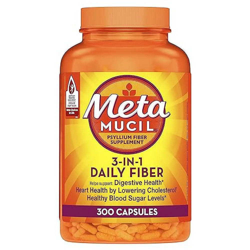 Metamucil 3-in-1 fibre capsule senza glutine 300 capsule