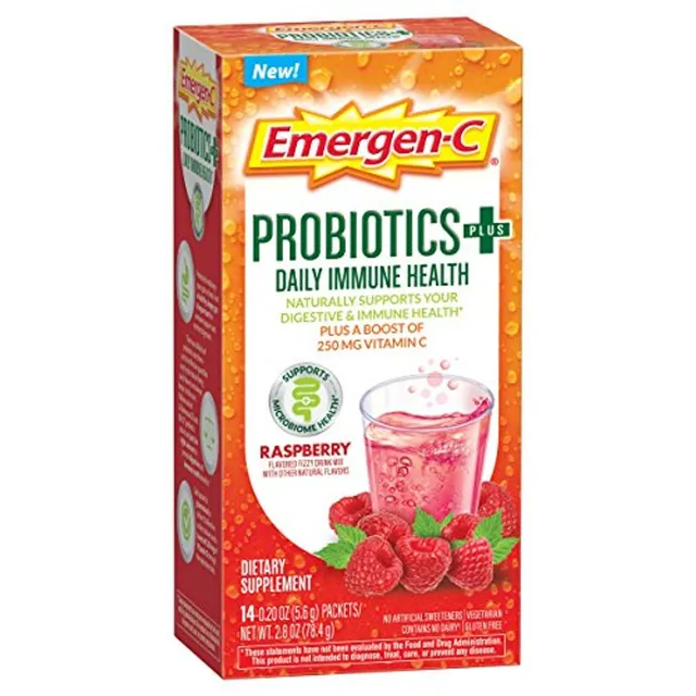Emergen-C Probiotics+ integratore lampone vitamina C