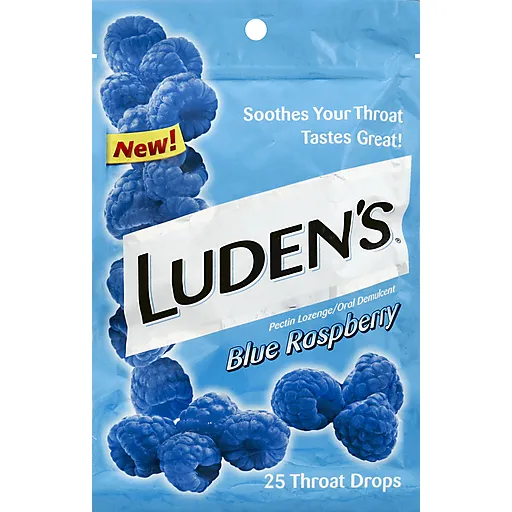Luden's Throat Drops pastiglie gola Blue Raspberry