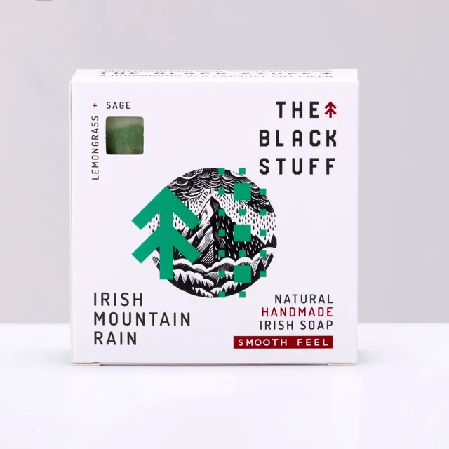 The Black Stuff Irish Mountain Rain Sapone Uomo Lemongrass