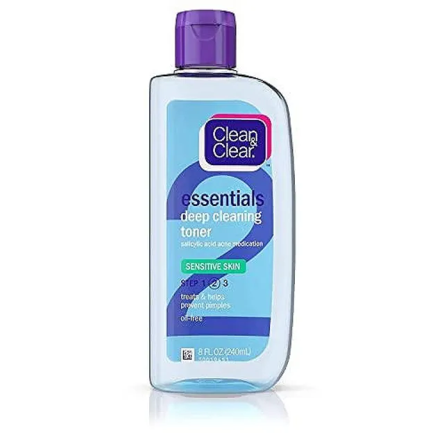 Clean & Clear Essentials tonico viso 8 oz pelli sensibili