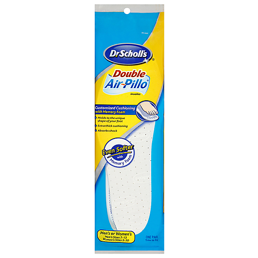Dr. Scholl's Double Air-Pillo solette memory foam unisex 1 paio