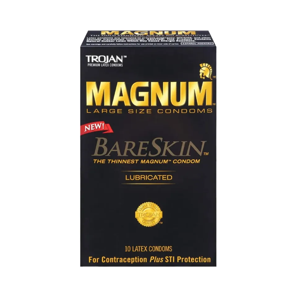 Trojan Magnum BareSkin preservativi lattice large 10 pezzi