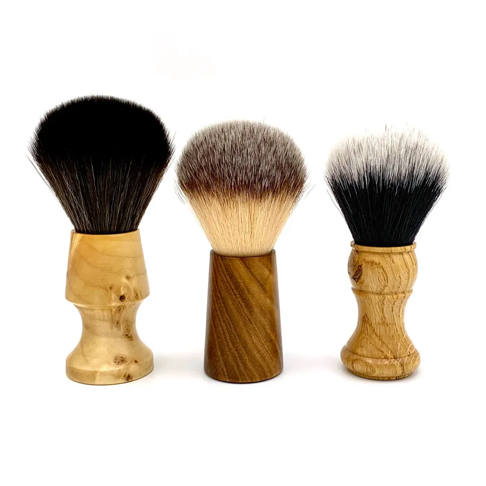 Scheermonnik Premium Pennello Barba Sintetico 24 mm Legno