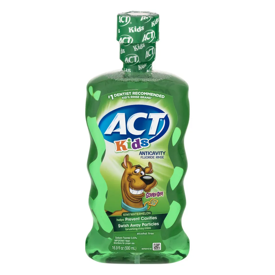 ACT Kids Scooby-Doo Collutorio Bambini Kiwi Anguria Anticarie