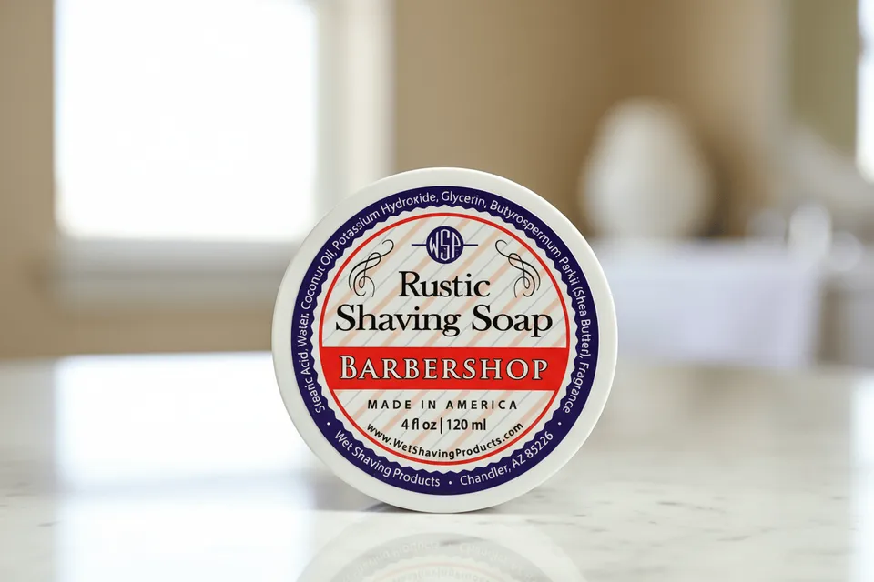 Wet Shaving Products Barbershop sapone da barba solido vegano