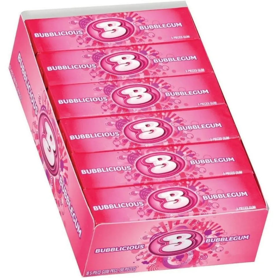 Bubblicious Original chewing gum 5 pezzi gusto classico