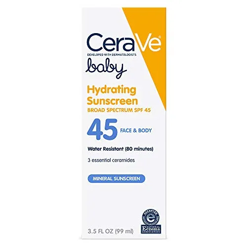 CeraVe Baby solare bimbi lozione SPF 45 3,5 oz
