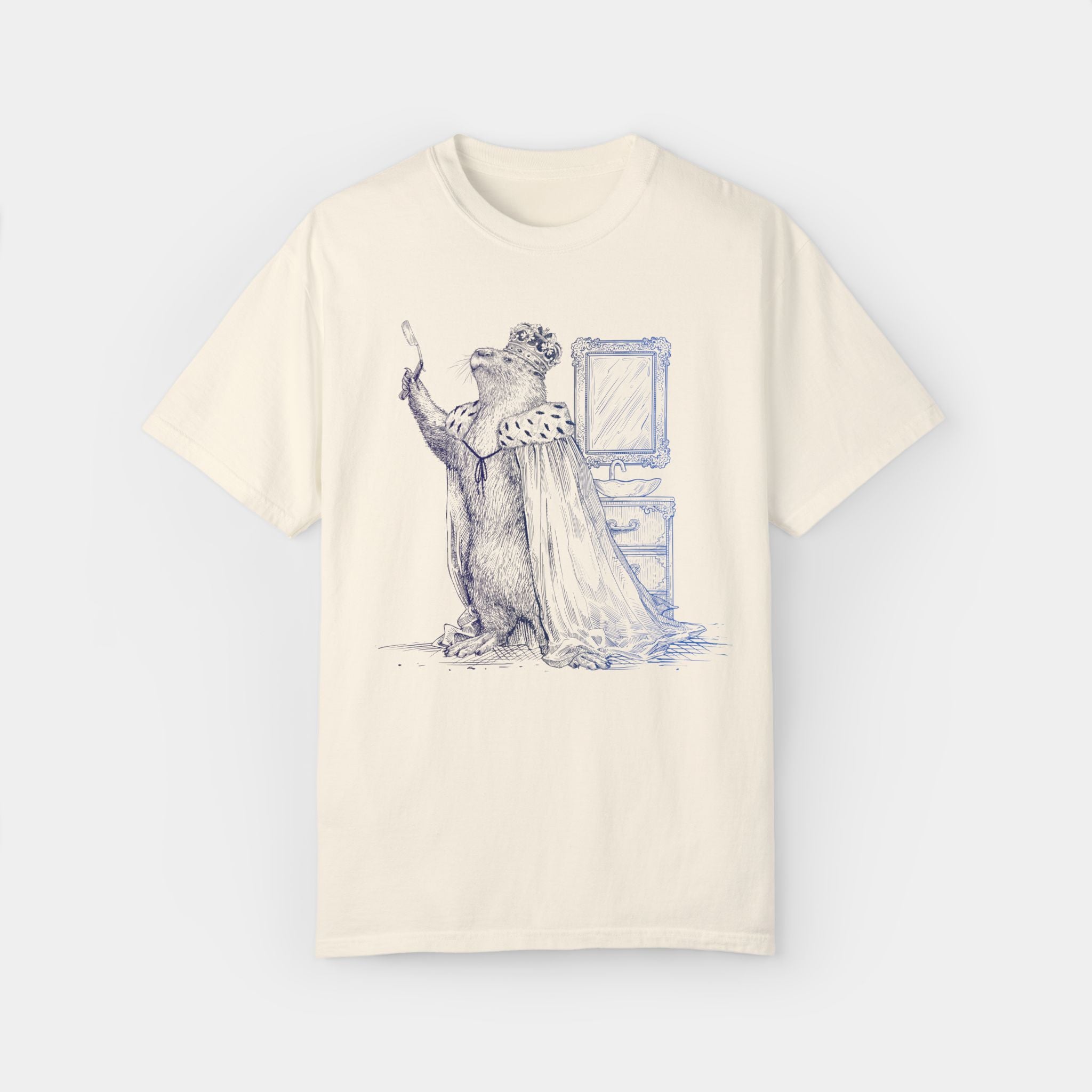 Noble Otter Heavy is the Crown t-shirt cotone bianca