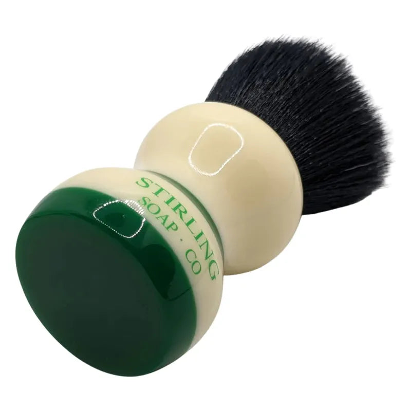 Stirling Green Stripe Pennello Barba Sintetico 2-Band