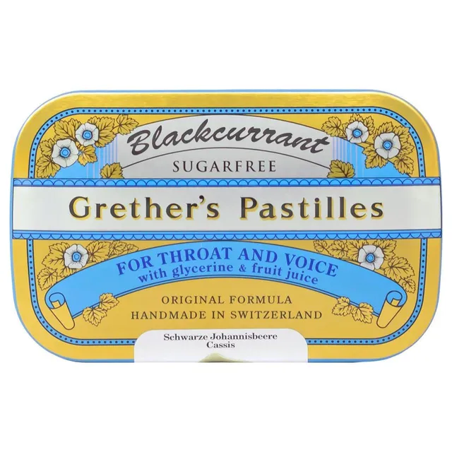 Grether's Pastiglie Gola Ribes Nero Senza Zucchero